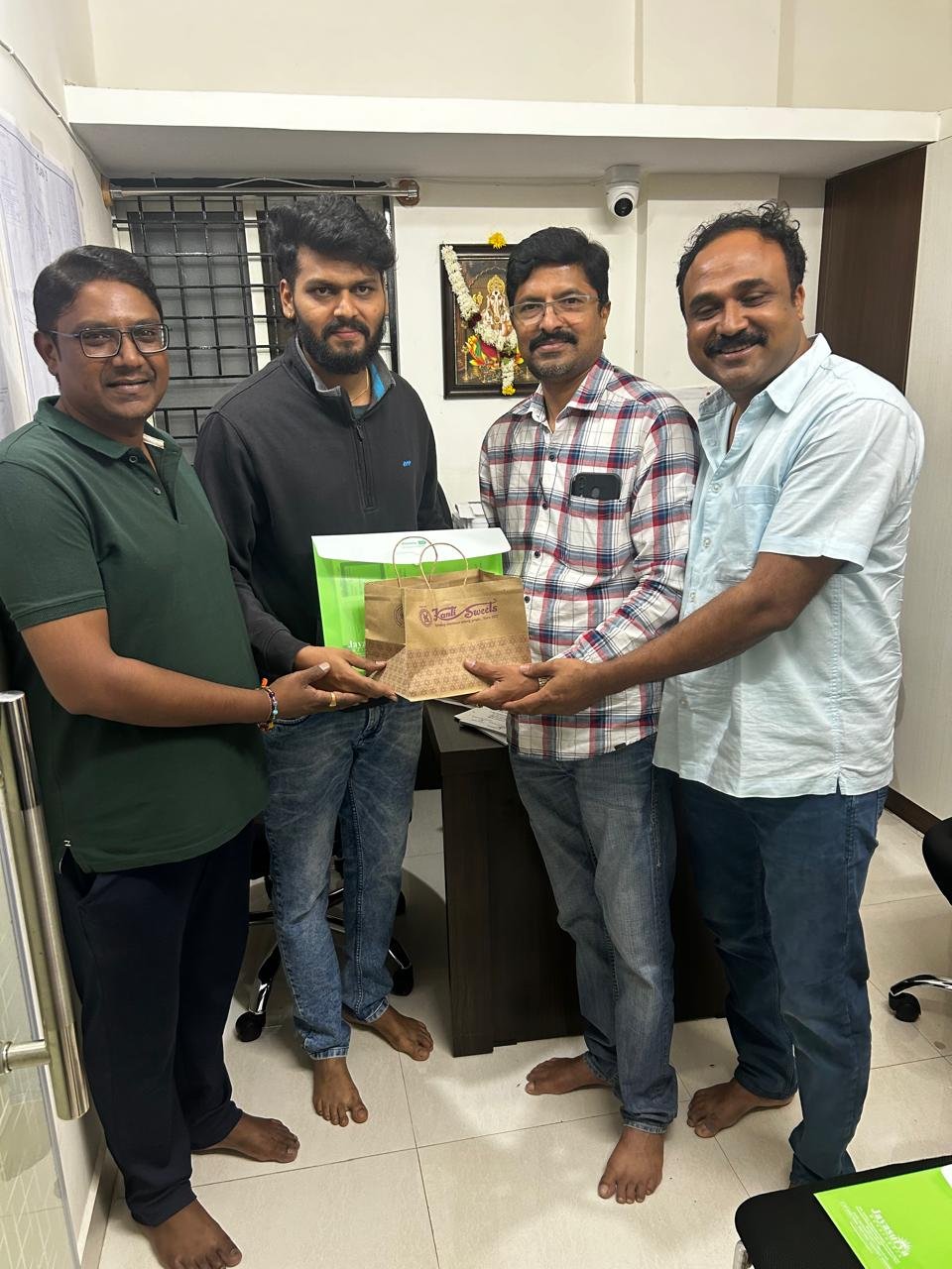 Customer Handover with Welcome Gift Bag