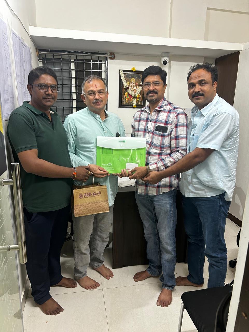 Client Congratulated by Management