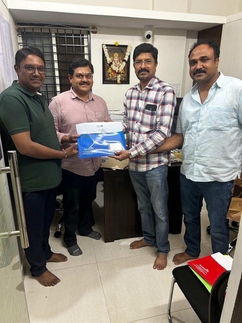 Happy Plot Owner with Property Dossier