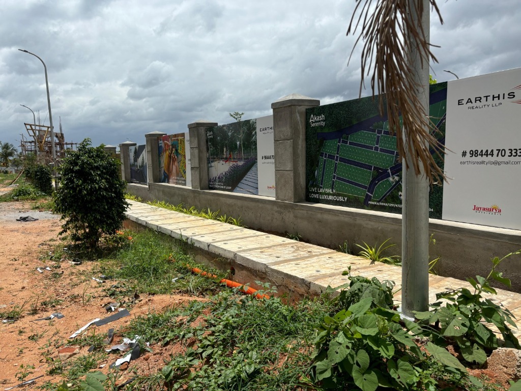 Earthis Akash Master Layout Plan & Boundary Wall